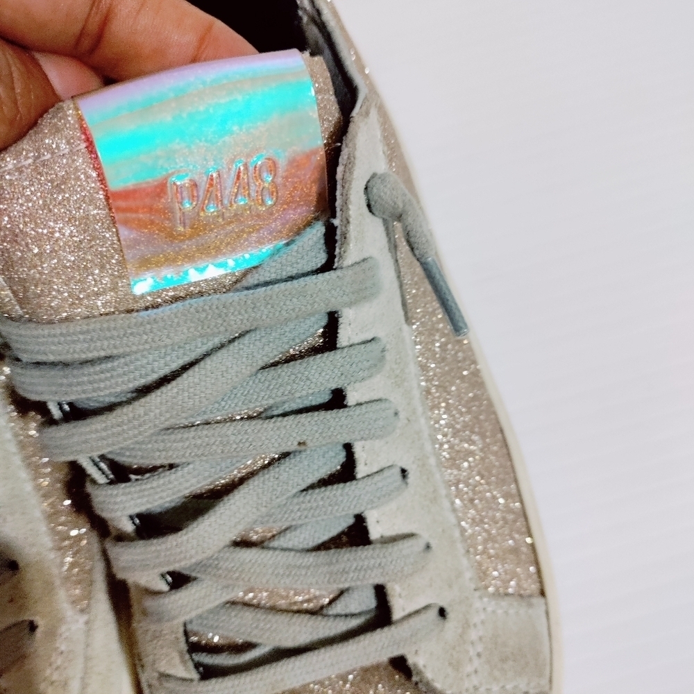 P448 John sneakers pink glitter size 36 - Picture 5 of 7
